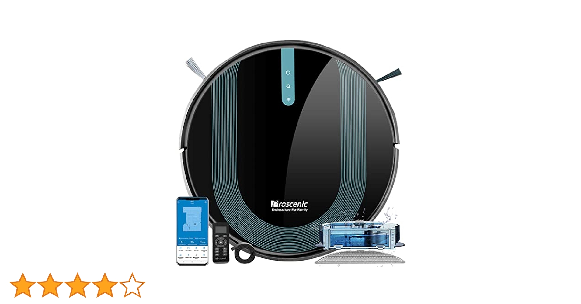A Proscenic 850T 掃除ロボット 自動充電 水拭き両用 Amazon | ロボット掃除機 水拭き 両用 3000pa 強力吸引